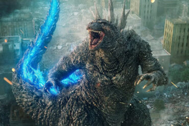 godzilla preparing atomic breath in godzilla minus one