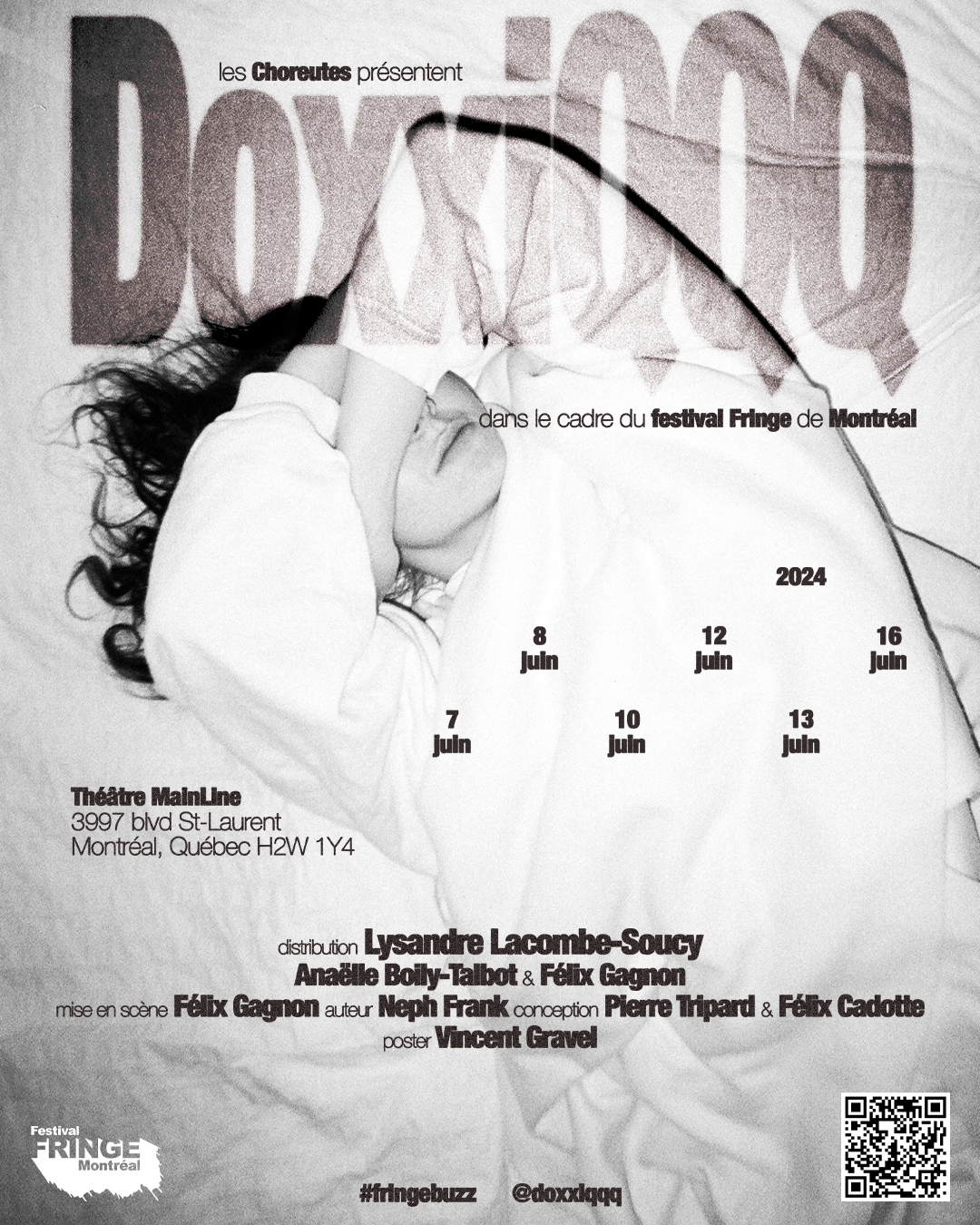 « DoxxiQQQ » : une pièce de théâtre horrifique présentée au Fringe de Montréal dès vendredi 13 DoxxiQQQ Poster Fringe Format Instagram 1